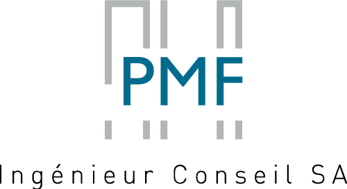 Logo PMF Ingénieur Conseil SA - Centré